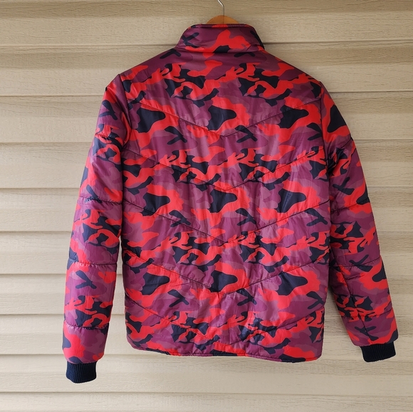 Mother two faced puffer jacket in I'm here wash - Picture 4 of 14